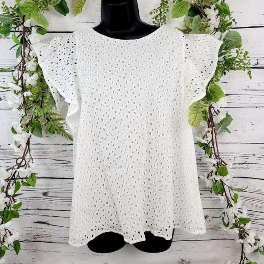 Banana Republic Eyelet Top
